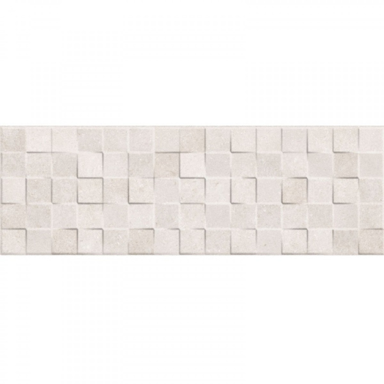 Cartago Decorado Cubik Beige 25×75 Ανάγλυφο διακοσμητικό πλακάκι